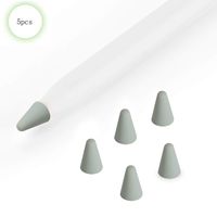 ZALU Compatible with Apple Pencil Tips Replacement for 2nd Gen, Silicone Nibs Cover Writing Protection for iPad Pencil (Grey)