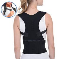 Magnetic Posture Corrector Back Brace Support Brace for Improved Posture and Provides Lumbar Support, Relief Lower and Upper Back Pain(Black, Medium)