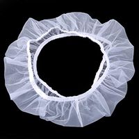 SOURBAN Mesh Bird Cage Cover Seed Catcher Nylon Net Cover Skirt,White,M