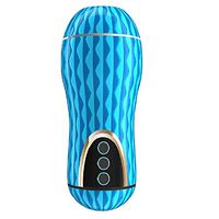 Manual Control Medical Silicone Pist?n Cup, Male Sucker Toy, Men Adullt Toys Six Toys for Muscle Sports Recovery and Relax (Blue) (Blue)