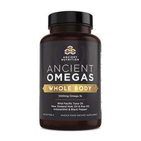 Ancient Nutrition Ancient Omegas Whole Body - ALA, DHA, EPA, ETA from Wild Caught Fish - 90 Capsules…