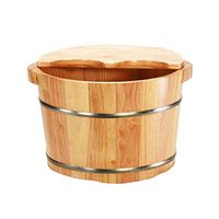 Footbath，Wooden Barrel, Pedicure Barrel，Solid Wood Foot Basin，Foot Spa Wooden Tub，Solid Wood Foot Soaking Barrel，Thicken Wooden Tub (Size : 26cm)