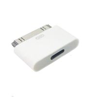 Click2u Converter Adapter | Female to 30 Pin Male Adapter Converter | Smartphones Charge, Data Sync, Docking Stations and No Audio | White