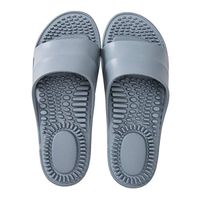 Deerway Acupressure Massage Slippers Therapeutic Reflexology Sandals for Foot Acupoint Massage Shiatsu Arch Pain Relief Non-Slip Shoes Bath Shower (8.5-9 M US Women/7.5-8 M US Men, Gray Blue)