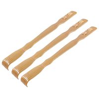 Saim 17.5 Inch Self Massager Bamboo Back Scratcher 3 Pcs