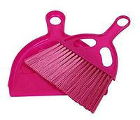 2PACK Mini Broom and Dustpan Set - for Table Keyboard Laptop Desk Pink