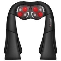 Neck Massager, Shiatsu Back Massagers with Heat Function and Electric Deep Tissue 3D Kneading, Relieve Muscle Pain, for Shoulder, Travel, Office, Home, Car