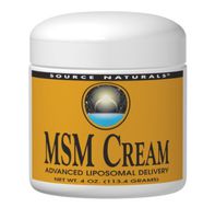 Source Naturals MSM Cream, 4 Ounce (Pack of 2)