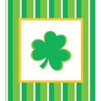 Shamrock Stripes Lunch Napkins 18 Per Pack