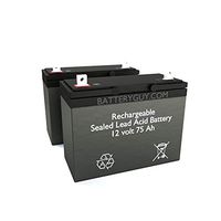 BatteryGuy Battery BG-12750NB - 12V 75AH SLA Replacement (Rechargeable SLA) Battery ~ BG-12750NB (Qty of 2)