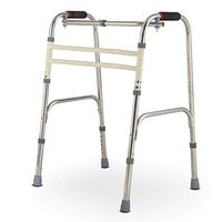 Rolling Walker, Disabled Walker with Sponge Armrest Height Adjustable Elderly Walking Frame, Suitable for Patients with Poor Lower Limb Muscle Strength,A