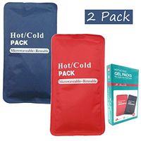 Pain Relief Flexible Ice Pack for Injuries Hot & Cold Therapy Reusable Gel Pack/Heat Wrap - Great for Back, Waist, Shoulder, Neck, Ankle, Knee and Hip (Type5)