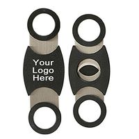 PrintGlobe 54 Gauge Deluxe Cigar Cutters in Plastic Case - 100 Quantity - Promotional Product Bulk/Customized W/Your Logo