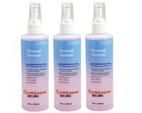 Secura Personal Cleanser - 8 Ounce Spray - Pack of 3
