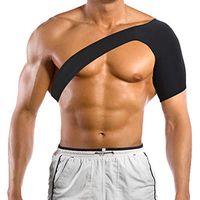ZJchao Shoulder Support Brace, Rotator Cuffs Protector Strap for Shoulder Stability, Injury Prevention in Sports, Dislocated Joint, Sprain, Soreness Fit Both Left Right Shoulder(L=46-49cm)