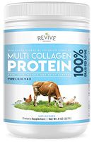 Multi Collagen Hydrolyzed Protein Powder (8oz) - Types I, II, III, V & X - Grass Fed Bovine (Peptan, Wild Caught Marine, Free Roaming Chicken & Eggshell Collagen Peptides, Non-GMO, GF.