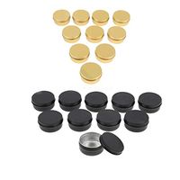 20pcs Metal Tin Cans, Cosmetic Storage Jar for Lip Balm, Candles, Pill, Cream, Make Up Sample