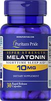 Puritan's Pride Melatonin 10 mg Trial Size-30 Rapid Release Capsules