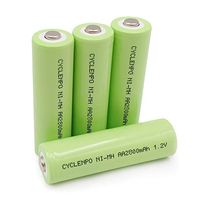 CYCLENPO Pre-Charged High-Capacity & Low Self-Discharge 2800mAh Ni-MH AA Rechargeable Batteries (4 Pack)
