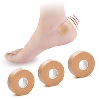 Welnove Heel Tape Heel Grips Protector First Aid Tapes Sticker 5.5 Yards X 3 Roll Cushioned Protection Tape for Women and Men to Prevention Blister, Chafing, Friction