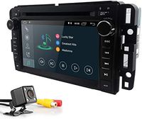 7 Inch Double Din in Dash Car DVD Player IPS Touchscreen Android 8.1 Car Navigation Stereo FM/AM Radio Receiver Bluetooth F or GMC Chevrolet Buick Silverado Sierra Yukon + Backup Rear View Camera