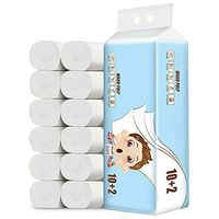 Tongxu 12 Rolls Soft Paper Towels Toilet Paper, Upgraded 5 Layers Bulk Rolls Bathroom Tissue Skin-Friendly Toilet Papers Family Towels