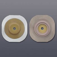FlexWear Colostomy Barrier Trim to Fit, Standard Wear Tape 1-3/4 Inch Flange Green Code Hydrocolloid Up to 1 Inch Stoma, 14402 - Box of 5