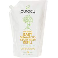 Puracy Natural Baby Shampoo & Body Wash Refill, Tear-Free Hypoallergenic Bath Soap, 64 Ounce