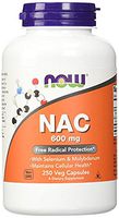 NOW Foods Nac-Acetyl Cysteine 600mg, op6yt 2Pack (500 Vcaps Total)