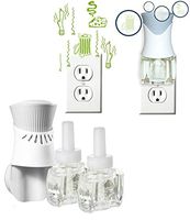 New - ScentDiffuse Deodorizing Starter Kit with (2) Refills and (1) Air Wick Scented Oil Warmer