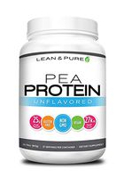 Lean & Pure Pea Protein Powder, Vegan, Low Carb, 25g of Protein, Non GMO, Gluten Free, 27 Servings, 843g
