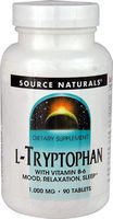 Source Naturals L-Tryptophan 2000mg Serving with Vitamin B-6 - Essential Amino Acid Supplement - 90 Tablets
