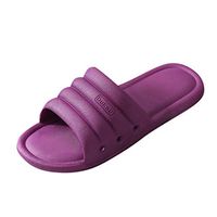 Emimarol Shower Sandals Women Bathroom Slippers Non-Slip Indoor Home House Beach Shoes Soft Lightweight House Shoes Purple