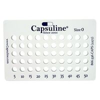 Size 0 Capsule Holding Tray by Capsuline - 50 Count