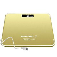 High-Precision Human Scale, Electronic Weight Scale, Digital Display/Temperature Display Gold