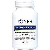 Calcium D-GLUCARATE SAP (DETOXIFICATION) 60 Capsules by NFH
