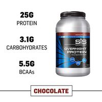 Science in Sport Overnight Protein, 25g Protein Blend, Whey Protein Isolate and Casein Protein, 2.2lbs Chocolate - 28 Servings
