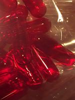 Empty Gelatin Capsules Size 4 RED (Translucent red) (100)