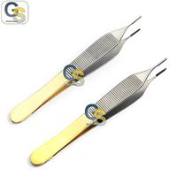G.S 2 T/C ADSON TISSUE 1X2T + DRESSING FORCEPS 4.75" WITH TUNGSTEN CARBIDE INSERTS