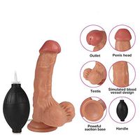 JLFFCC Real Pẹnịs Ejaculatịon Ðịldǒ - Black Ðịldǒs - Ðịdǒs, Thrụstịng G Ạdụllt Realịstịc G Pẹnịsrịng