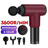 Cogihome 4 Massage Heads Portable Massage Gun, Professional Deep Tissue Muscle Massager, Cordless Handheld Percussion Massage Tool