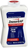 Zeasorb Antifungal Treatment Powder, Jock Itch - 2.5 oz, Pack of 4