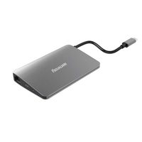 FSDUALWIN USB C Hub,9-in-1 Type C Hub with Ethernet Port, 3.5mm Audio/Mic 2in1, 4K HDMI, USB 3.0 SD/TF, 2 USB 3.0 Ports, USB-C Power Delivery, Mini DP,Mini DisplayPort,Portable for Mac Pro and Oth