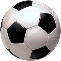 Soccer Ball Party Plates, 7" Round, (Pack of 8)