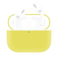 Libobo Compatible with Apple AirPods Pro Cases 2019 Wireless Charging Case Silicone Protective Cover Skin (Yellow)