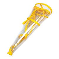 Alician Kids Transparent TPU Detachable Protective Cover Anti-Droplets Dustproof Sheild for Casual Hat Yellow Edge 48-50CM