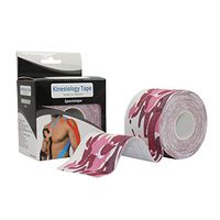 STpro Camouflage Elastic Waterproof Kinesiologie Tape 2" x 16.4 ft,Red