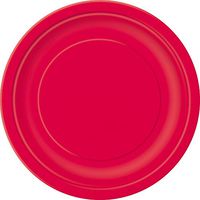 Red Paper Plates, 50ct