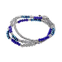 Charming Jewelry Boho Style Irregular Crystal Bead Elastic Bangle Bracelet Cute Stylish Bracelets Charms Accesories Jewerly Accessory