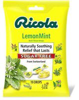 Ricola Inc RICOLA SUGAR-FREE THROAT DROPS - Lemon-Mint - Model 127-6997 - Bag of 19